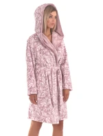 Dámsky župan Flora s kapucňou krátky 48564303 mauve mist - Vestis