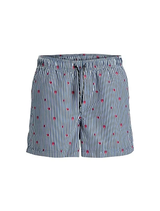 Jack&Jones pánske plavky JWHARUBA SWIM PRINTS SHORTS 12206537 NAVY BLAZER STRIPES Jack&Jones pánske plavky JWHARUBA SWIM PRINTS SHORTS 12206537 NAVY BLAZER STRIPES