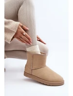 Śniegowce Damskie Cross Jeans MM2R4023C Beżowe