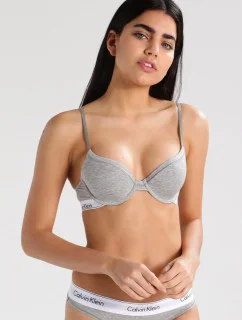 Podprsenka s kosticou F3784E-020 sivá - Calvin Klein