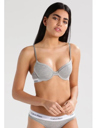 Podprsenka s kosticou F3784E-020 sivá - Calvin Klein Podprsenka s kosticou F3784E-020 sivá - Calvin Klein