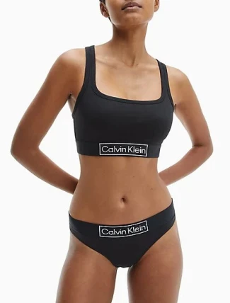 Športové bralette Heritage - QF6768E - UB1 - Čierna - Calvin Klein