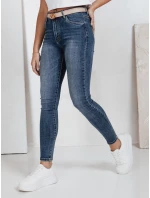Dámske skinny džínsy modré FashionStreet UY2816