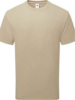 Tričko Fruit of the Loom Pure Cotton T z hustej bio bavlny 16.1362, farba desert sand