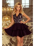 Dámske šaty krajkové 200-3-XL - Čierne