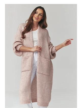 Zapínanie svetra model 226874 Makadamia