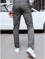 Pánske tmavosivé nohavice FashionStreet chinos UX4388