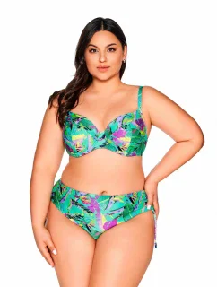 Ava SK 210 Žiarivo zelená maxi plavková podprsenka s plnými košíčkami