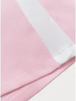 Dámske voľné nohavice v púdrovo ružovej farbe s lampášmi (764ART) Dámske voľné nohavice v púdrovo ružovej farbe s lampášmi (764ART)