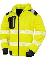 Result R 503X Bezpečnostná mikina s kapucňou 30.503X fluorescenčná žltá/čierna