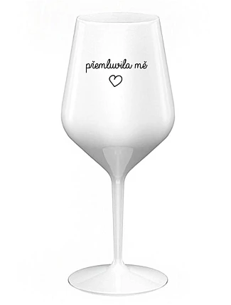 Nechal som sa oklamať - biely nerozbitný pohár na víno 470 ml