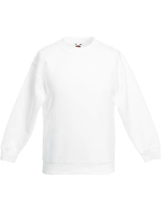 Fruit of the Loom Classic Kids Set-In Sweat Detská mikina 16.2041 biela Fruit of the Loom Classic Kids Set-In Sweat Detská mikina 16.2041 biela