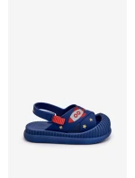 Ľahké detské šľapky s motívom psa Navy Blue Rico Ľahké detské šľapky s motívom psa Navy Blue Rico