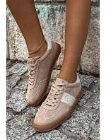 Dámske semišové tenisky Big Star UU274009 Beige