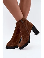 Zateplené čižmy z prírodného semišu Vinceza 91172 Camel Zateplené čižmy z prírodného semišu Vinceza 91172 Camel