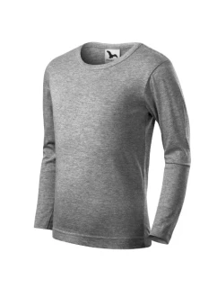 Detské tričko Fit-T LS tmavo šedé