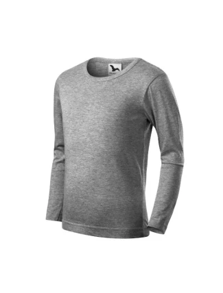 Detské tričko Fit-T LS tmavo šedé