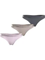 Dámske tangá 3 PACK UW0UW04480 0R4 viacfarebné - Tommy Hilfiger