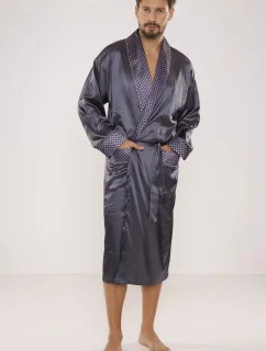 Pánsky župan Satyna 940 Dark grey - De Lafense