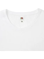Fruit of the Loom Iconic 150 V-Neck T Tričko s výstrihom do V 16.1442 biele