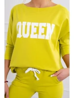 Sada s potlačou kivi Queen