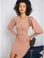 Šaty EM SK PL3850.66P svetlo hnedá