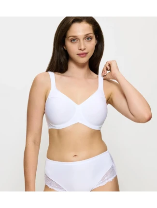 Dámska podprsenka Modern Soft+Cotton W01 - WHITE - biela 0003 - TRIUMPH Dámska podprsenka Modern Soft+Cotton W01 - WHITE - biela 0003 - TRIUMPH