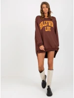 Mikina VI BL 3102.01P hnedo-oranžová