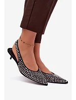 Dámske sandále Kitten Heel s prackami, čierne, Madden Dámske sandále Kitten Heel s prackami, čierne, Madden