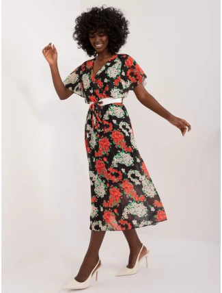 DHJ SK 17258 Šaty.01 čierna a červená DHJ SK 17258 Šaty.01 čierna a červená