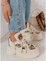 Dámske tenisky na vysokej platforme UPSOLE s leopardím vzorom FashionStreet ZY0802 Dámske tenisky na vysokej platforme UPSOLE s leopardím vzorom FashionStreet ZY0802