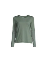 CASALL Essential Mesh Detail Tričko s dlhým rukávom dusty green