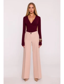 M875 Široké nohavice - béžové