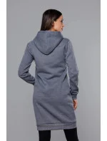 Tmavosivá dlhá tepláková mikina (YS10005-5)