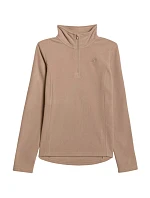 Dámska fleecová mikina 4F F069 svetlohnedá 4FWAW25UFLEF069 82S