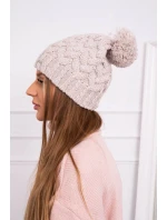 Fleecová čiapka Waleria K307 light beige