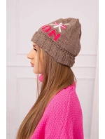 Dámska čiapka London K385 mocca