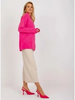 Dámsky sveter LC SW 2261 .00P fluo pink - FPrice Dámsky sveter LC SW 2261 .00P fluo pink - FPrice