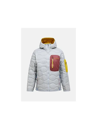 Pánska péřová bunda PEAK PERFORMANCE M Helium Utility Down Hood Jacket, sivá Pánska péřová bunda PEAK PERFORMANCE M Helium Utility Down Hood Jacket, sivá
