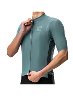 Cyklistický dres Rockbros 15120014016 ROAD TO SKY pre mužov, s krátkym rukávom, veľkosť S – šedomodrá, pánsky