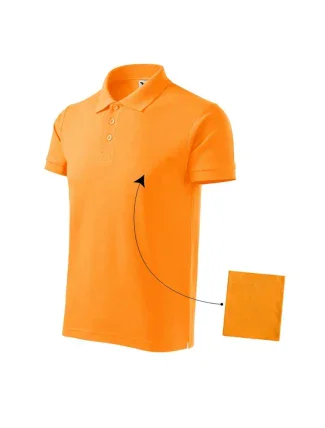 Bavlnené polo tričko Malfini M MLI-212A2 s mandarínkovým vzorom