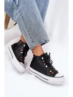 Dámske kožené vysoké tenisky GOE RR2N4101 Black Dámske kožené vysoké tenisky GOE RR2N4101 Black