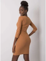 Šaty LK SK 508687.17P svetlo hnedá