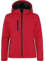 Clique Padded Hooded Softshell Women Dámska zateplená softshellová bunda s kapucňou 67.0953 červená