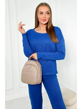 Sveter set mikina + nohavice nevädzovo modrá