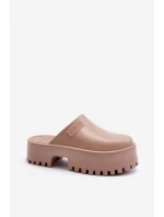 Damskie Klapki Na Masywnej Podeszwie Big Star NN274016 Beżowe