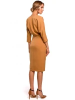 Šaty s netopierími rukávmi M464 zelené - Moe