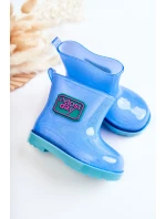 Dziecięce Brokatowe Kalosze Niebieskie Rain