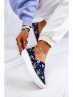 Dámské Slip On s paměťovou pěnou Big Star - tmavě modrá