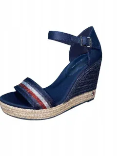 Sandále Tommy Hilfiger Grosgrain High Wedge Sandal W FW0FW05254